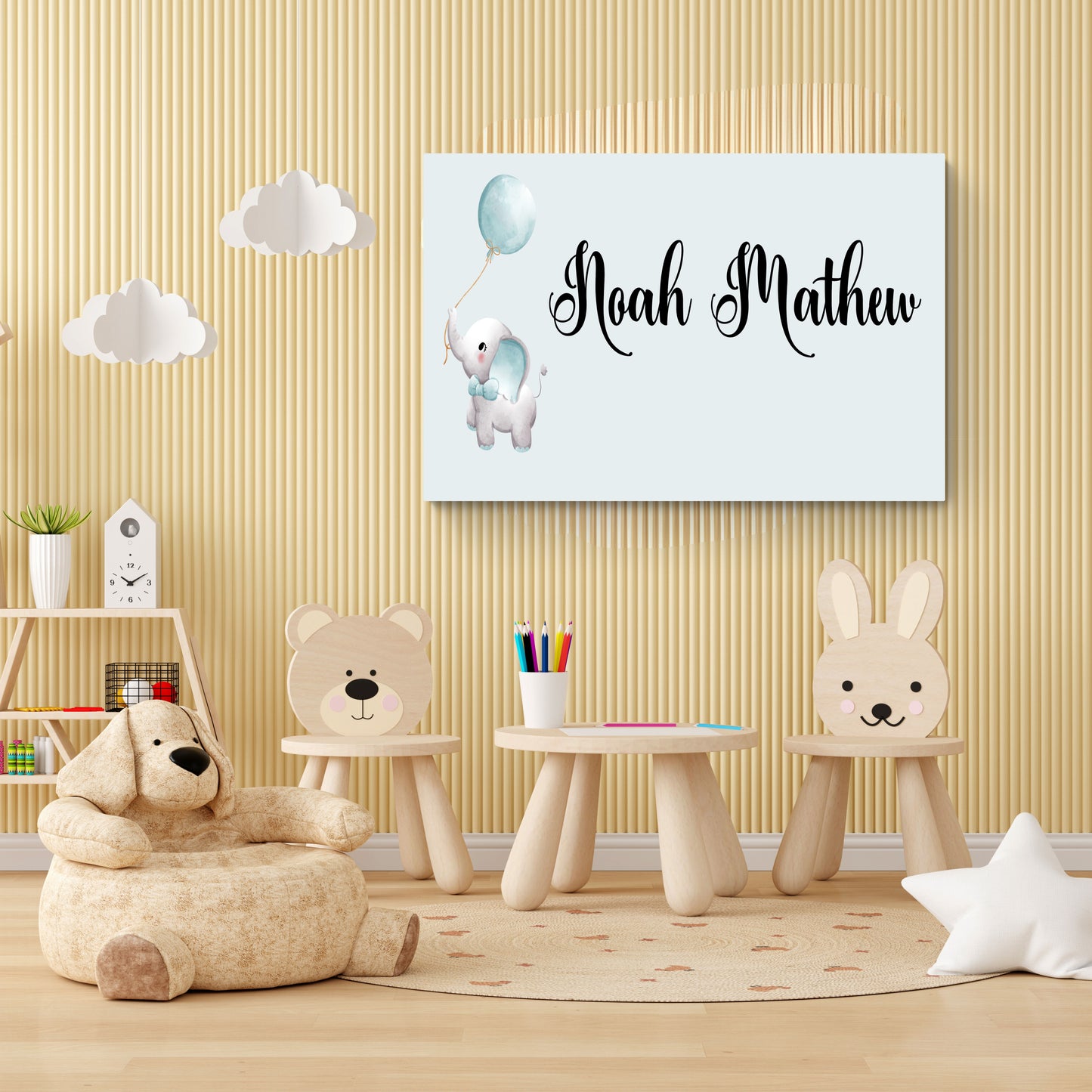 Noah Personalized Wall Art Canvas