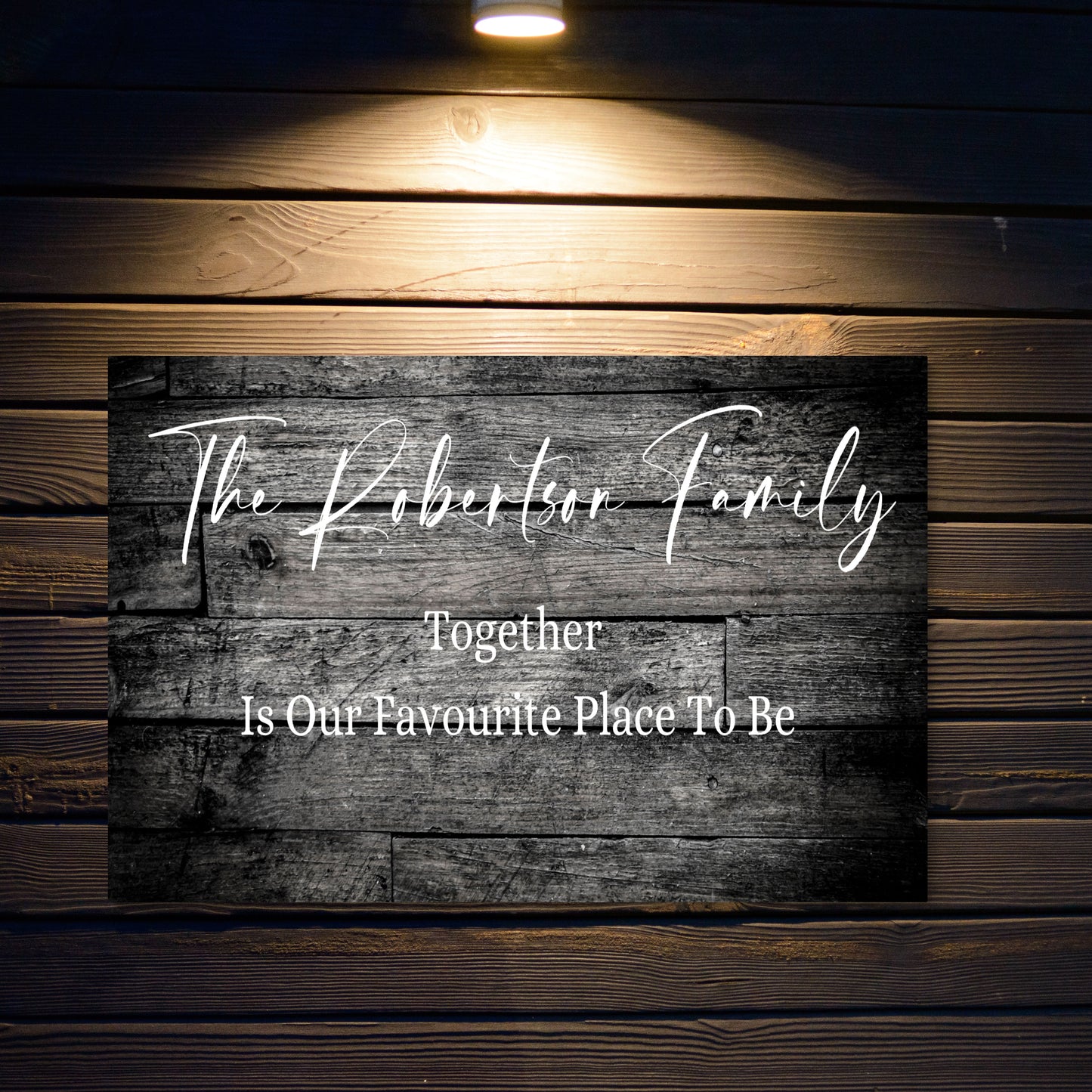 The Robertson Family Name Wall Art Canvas