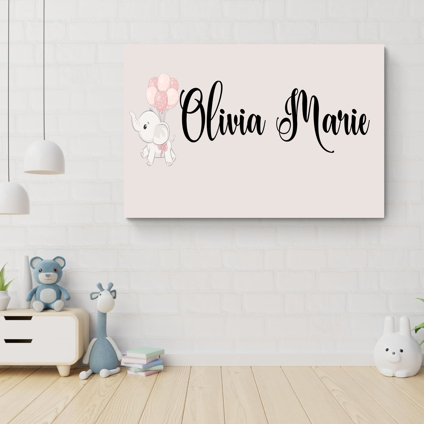Olivia Personalized Wall Art Canvas