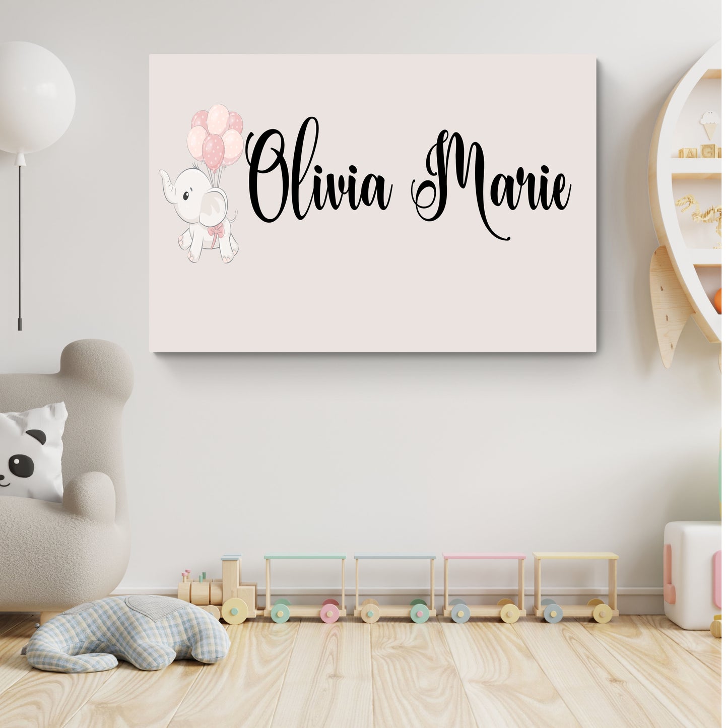 Olivia Personalized Wall Art Canvas