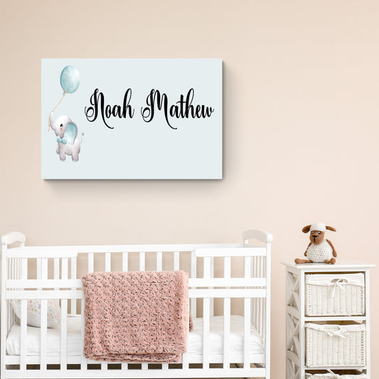 Noah Personalized Wall Art Canvas