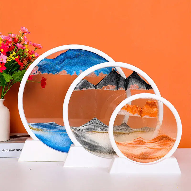 3D moving sand art decorative frame