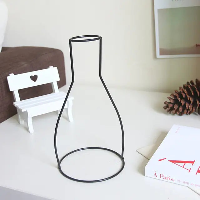 Nordic Style Iron Flower Vase Home Decor