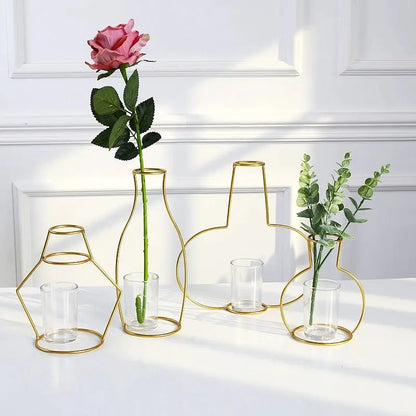 Nordic Style Iron Flower Vase Home Decor