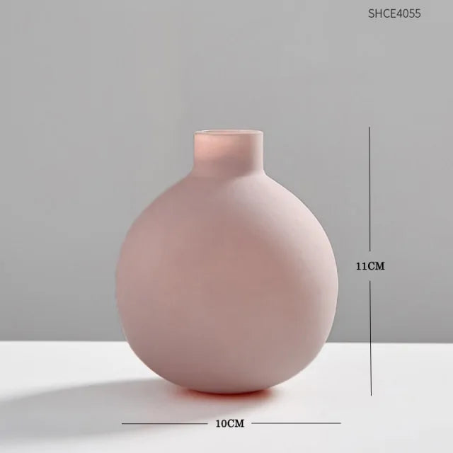 Clear Glass Vase Decorative Home Accent