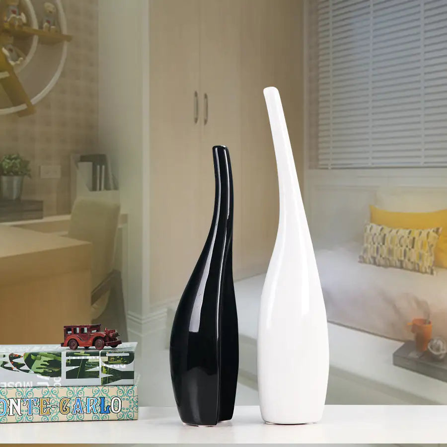 Nordic Gold Plated Ceramic Vase Home Decor
