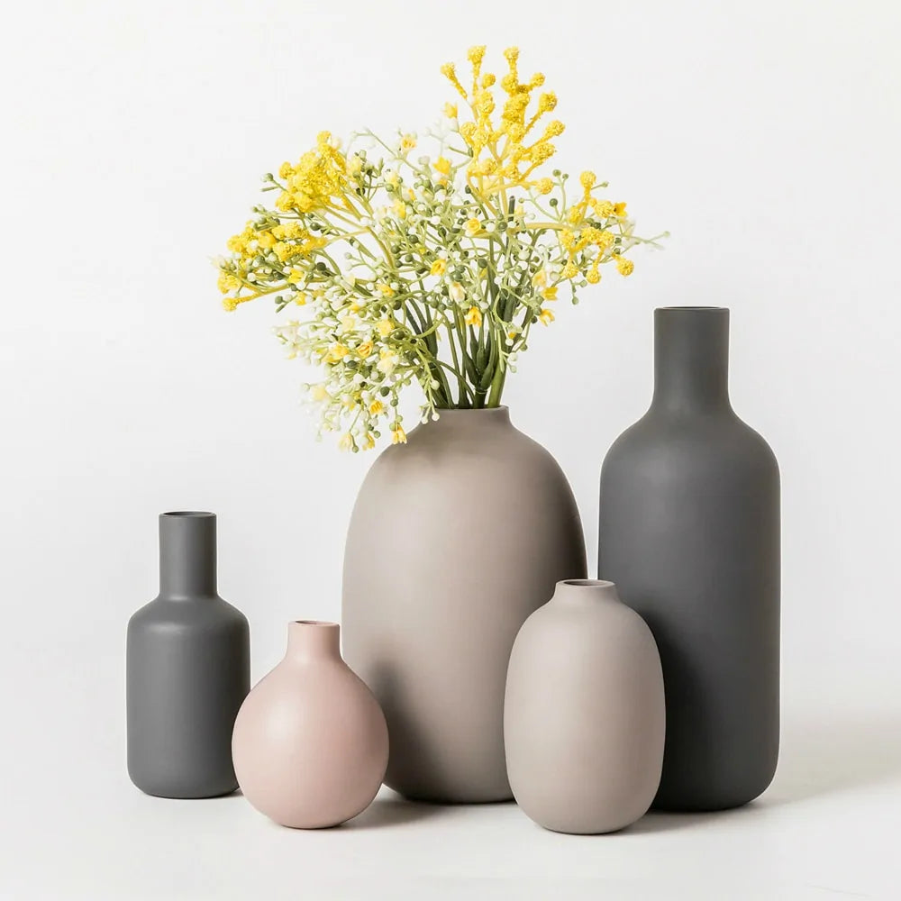 Clear glass vase decorative home accent