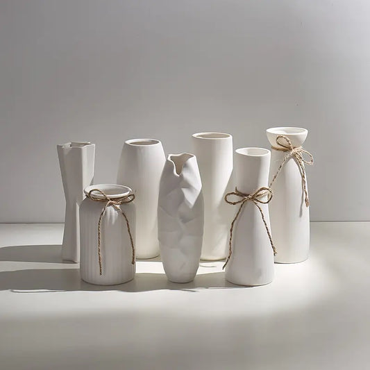 Minimal ceramic vase home decor