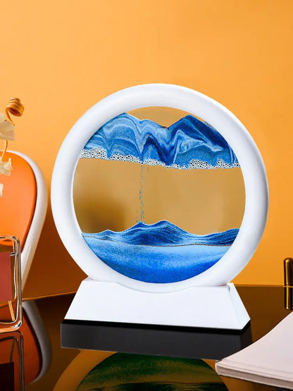 Moving sand art home decor for desk