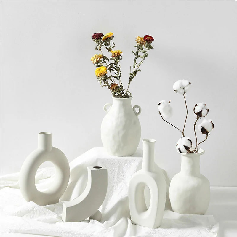 Nordic ceramic vase home decoration ornament