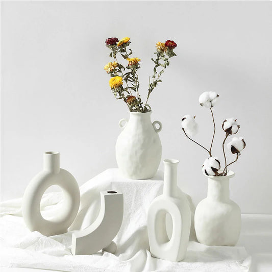 Nordic ceramic vase home decoration ornament