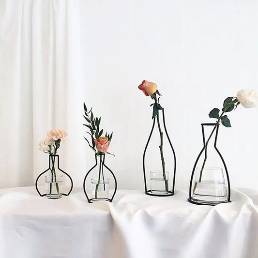 Nordic style iron flower vase home decor
