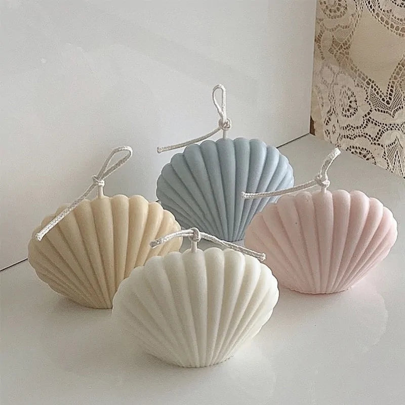 Shell candle decorative home accent for gifting