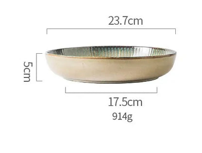 Japanese Style Ceramic Plates for Table Decor